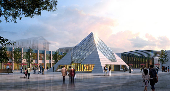 营口金字塔网架