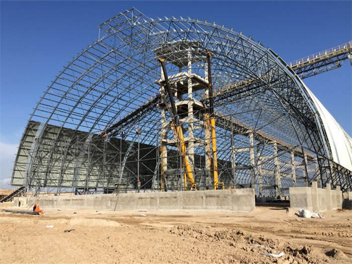 营口煤机油桶翘工程网架